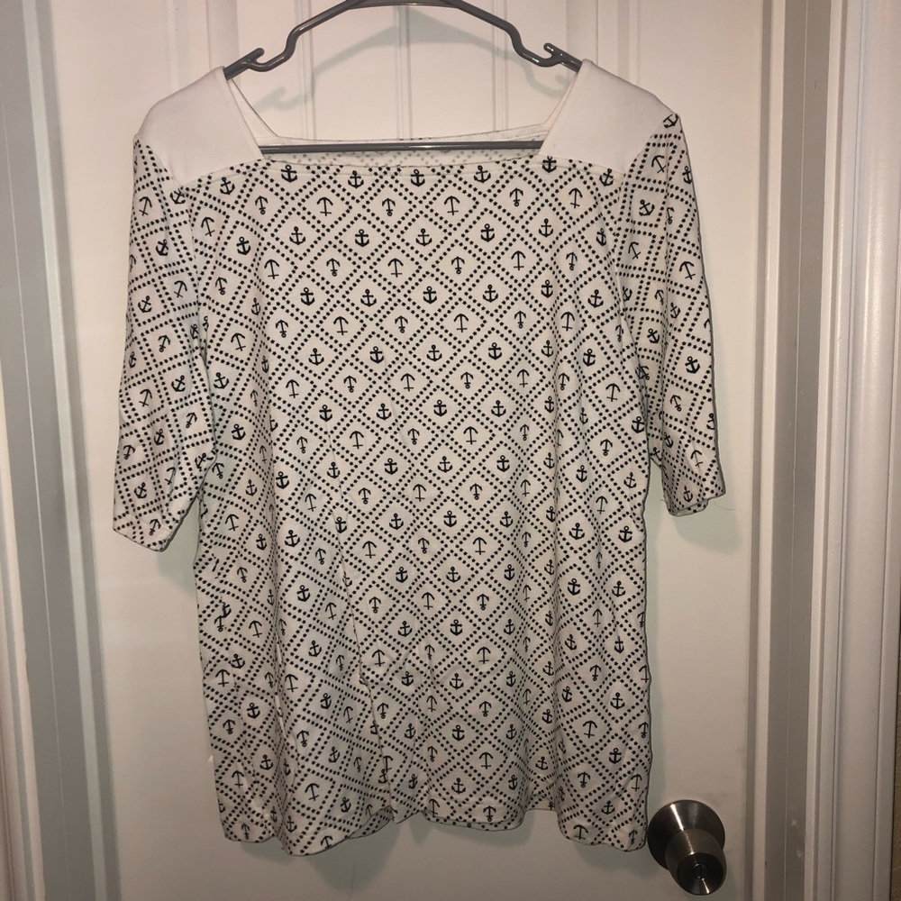 Anchor 3/4 Sleeve Top